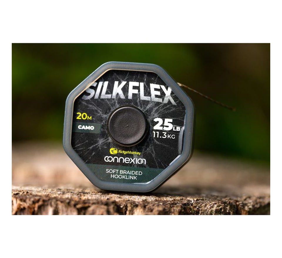 RidgeMonkey Šňůrka Connexion SilkFlex Soft Braid 20m