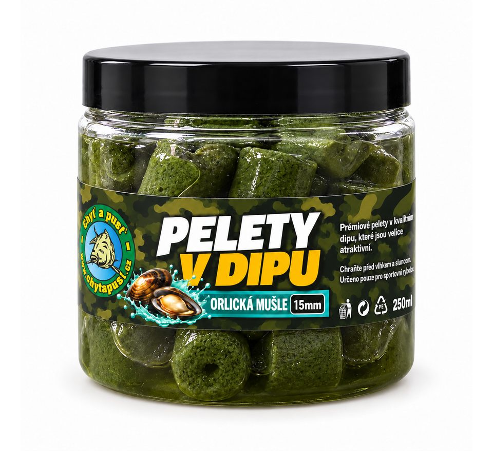Chyť a pusť Pelety v dipe 200ml