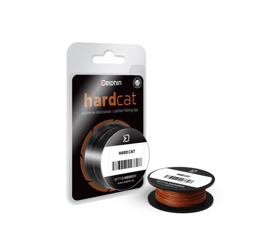 Delphin Náväzcová šnúra Hard Cat červeno-hnedá