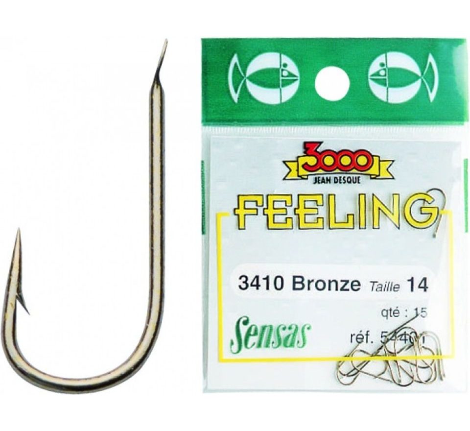 Sensas Háčiky Feeling 3410 Bronzové 15ks