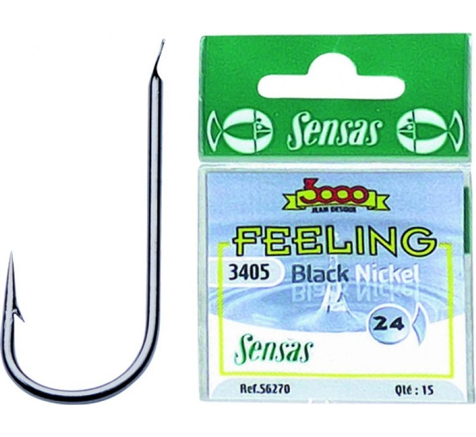 Sensas Háčiky Feeling 3405 Black 15ks