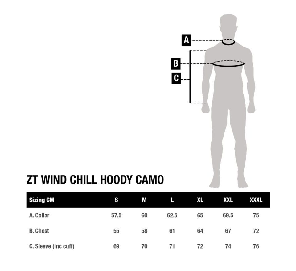 Nash Mikina ZT Wind Chill Hoody Camo