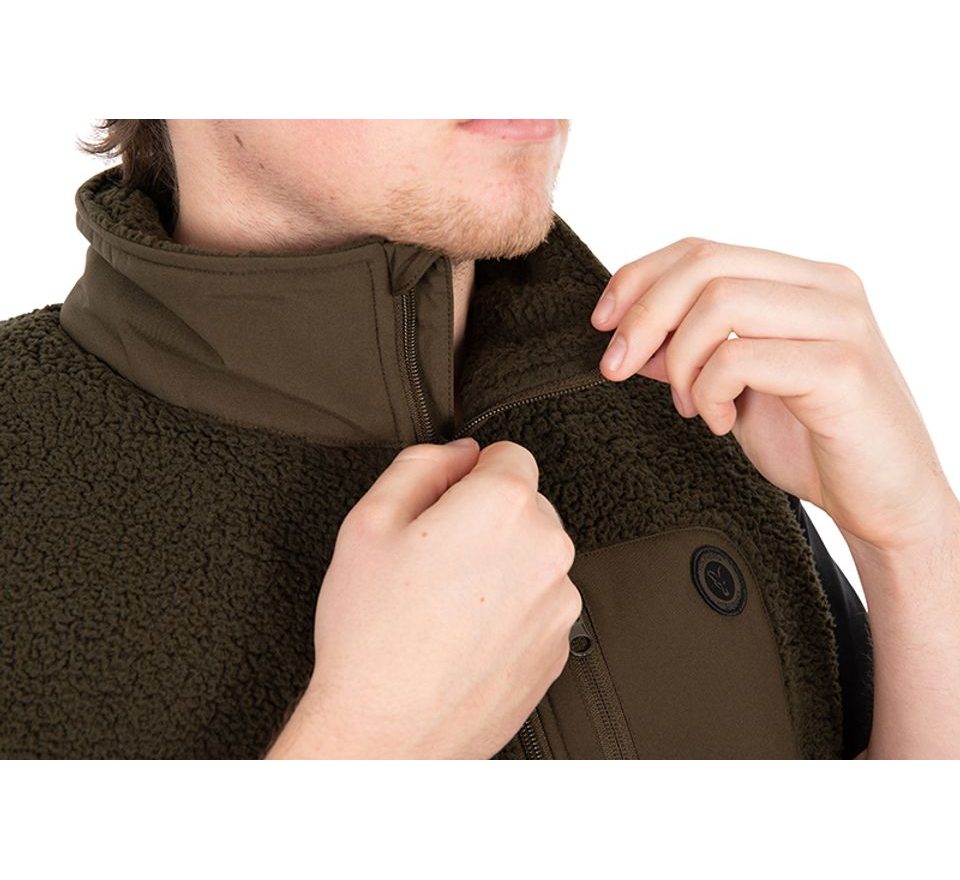 Fox Vesta Olive Sherpa Hybrid Gilet