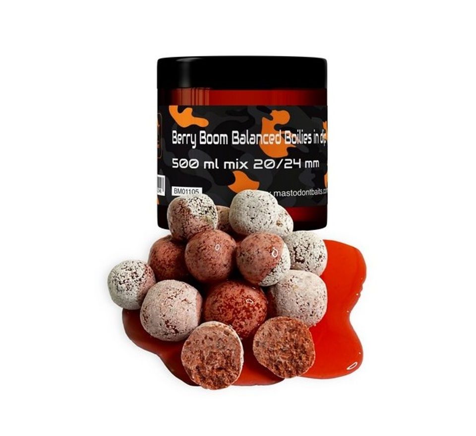 Mastodont Baits Boilies Balanced Boilies in dip mix 20/24mm 500ml