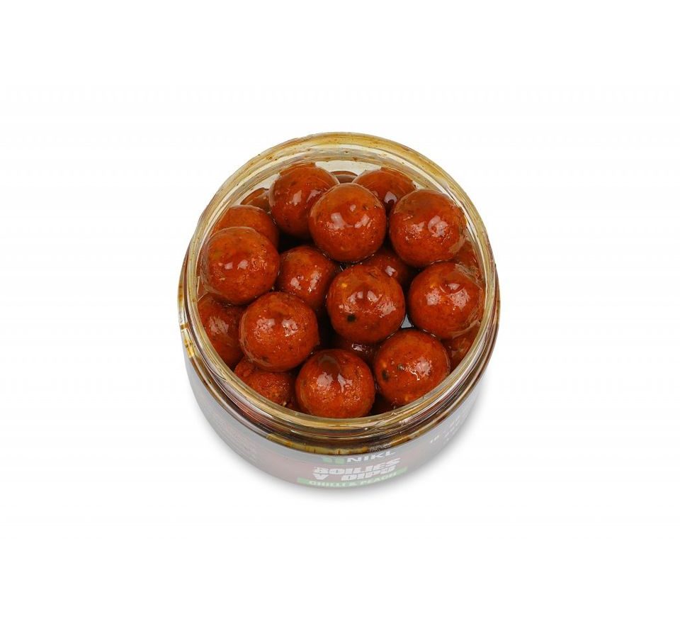 Nikl Boilies v dipu Chilli & Peach 250g