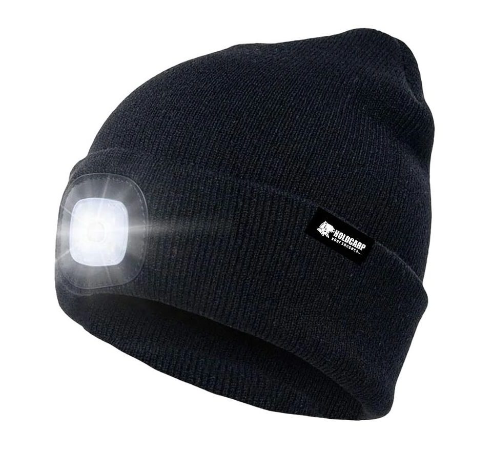 Holdcarp Zimná čiapka LED Light Beanie čierna