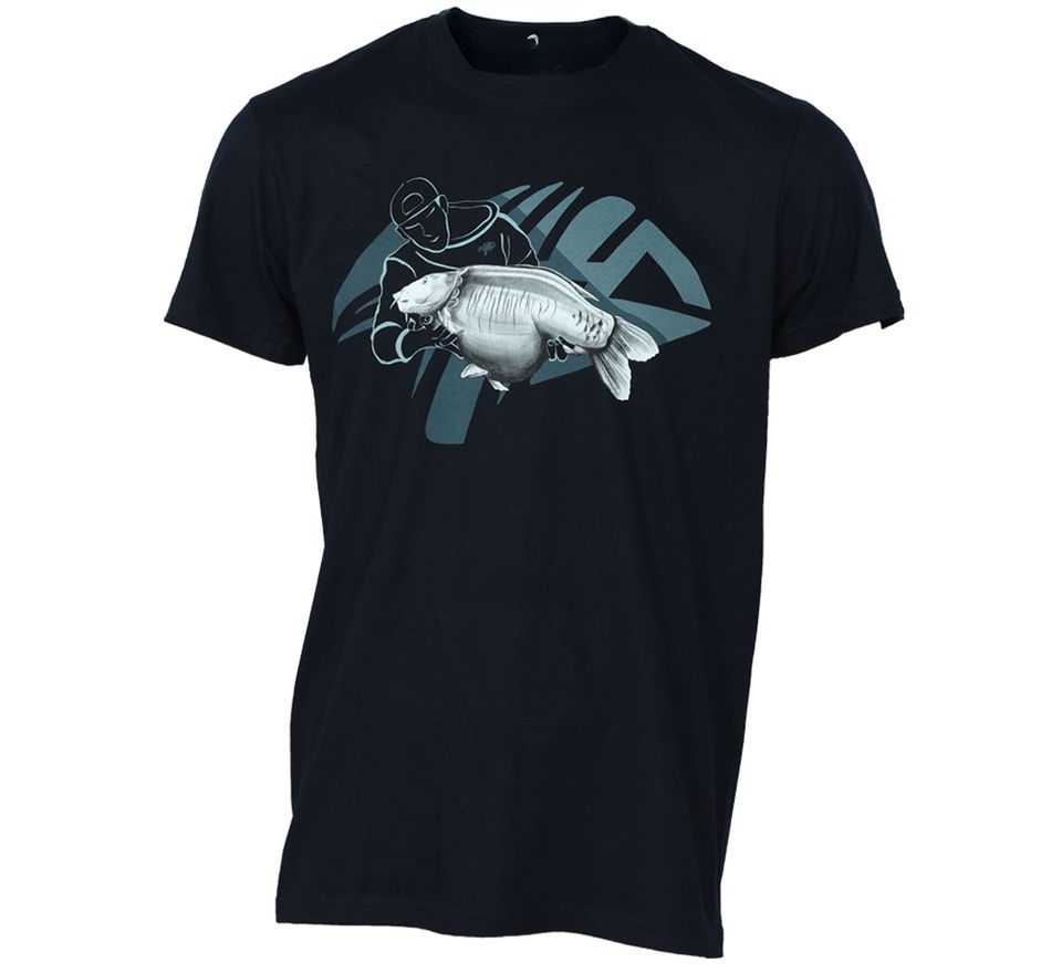 Giants fishing Tričko pánske modré Rybár s kaprom