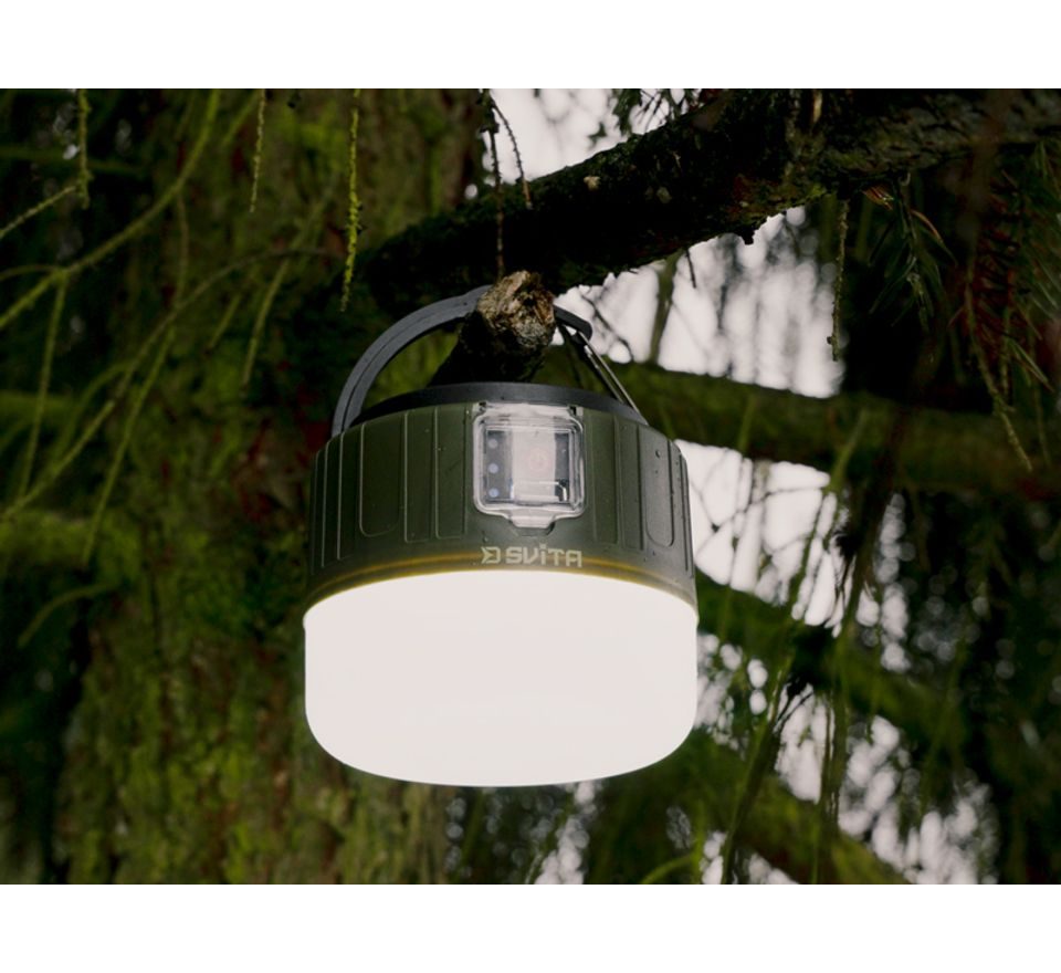 Delphin Kempingová lampa s ovládačom Svita