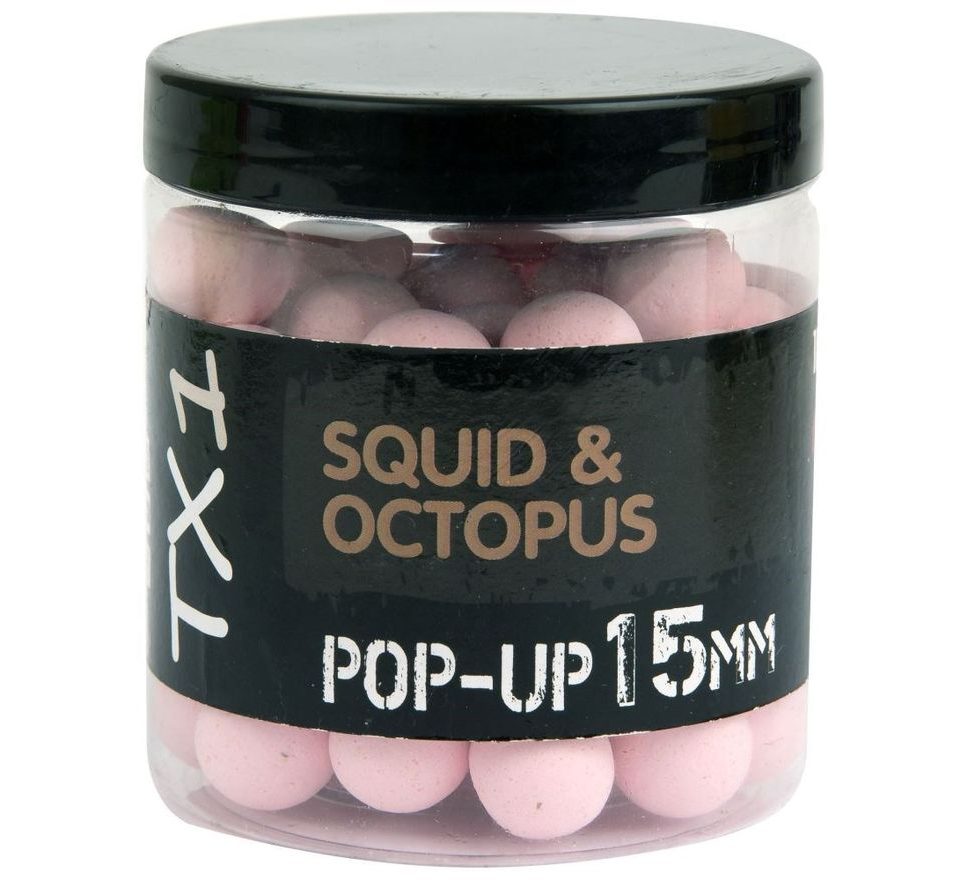 Shimano Boilies TX1 Pop Up Squid & Octopus Washed Out Pink
