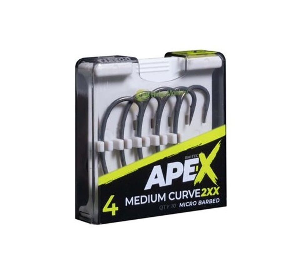 RidgeMonkey Háčiky Ape-X Medium Curve 2XX Barbed 10ks