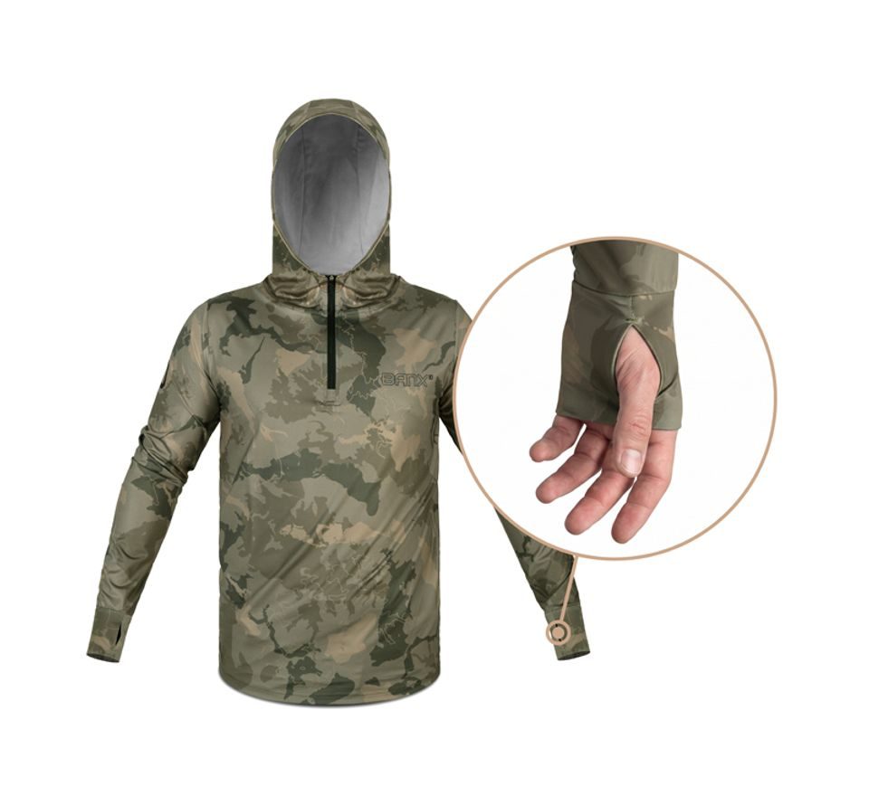 Delphin Tričko s kapucí UV Armor 50+ Banx