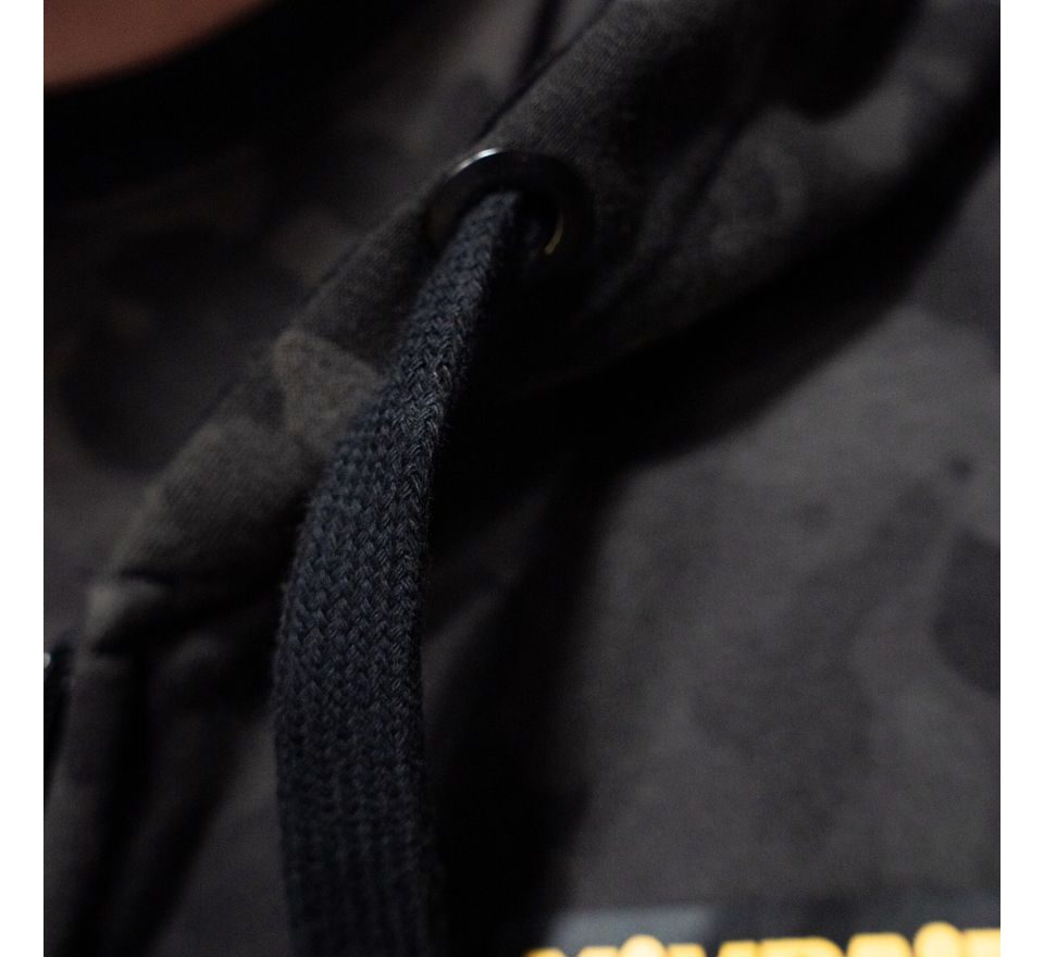 Mikbaits Bunda so zipsom Black Camou Sherpa čierna