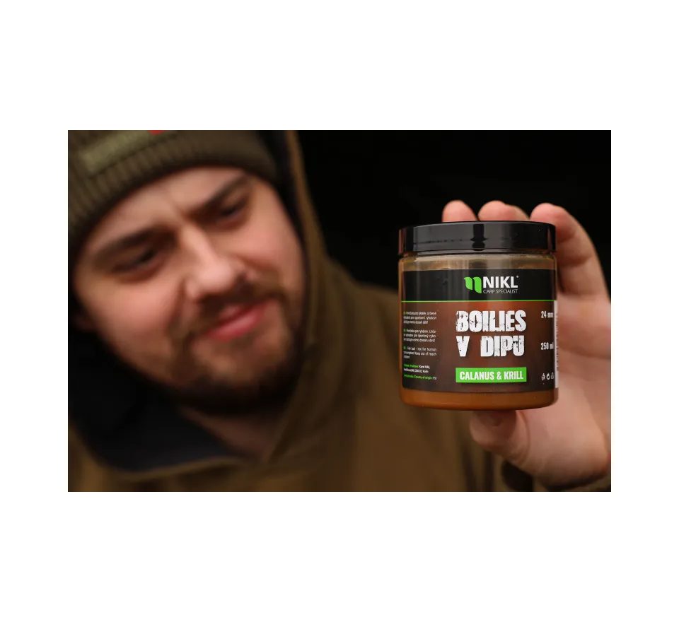 Nikl Boilies v dipu Calanus & Krill 250ml