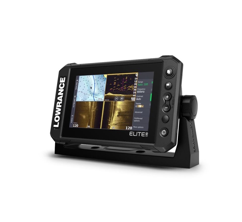 Lowrance Echolot Elite FS 7 se sondou Activeimaging 3v1 + baterie + nabíječka ZDARMA