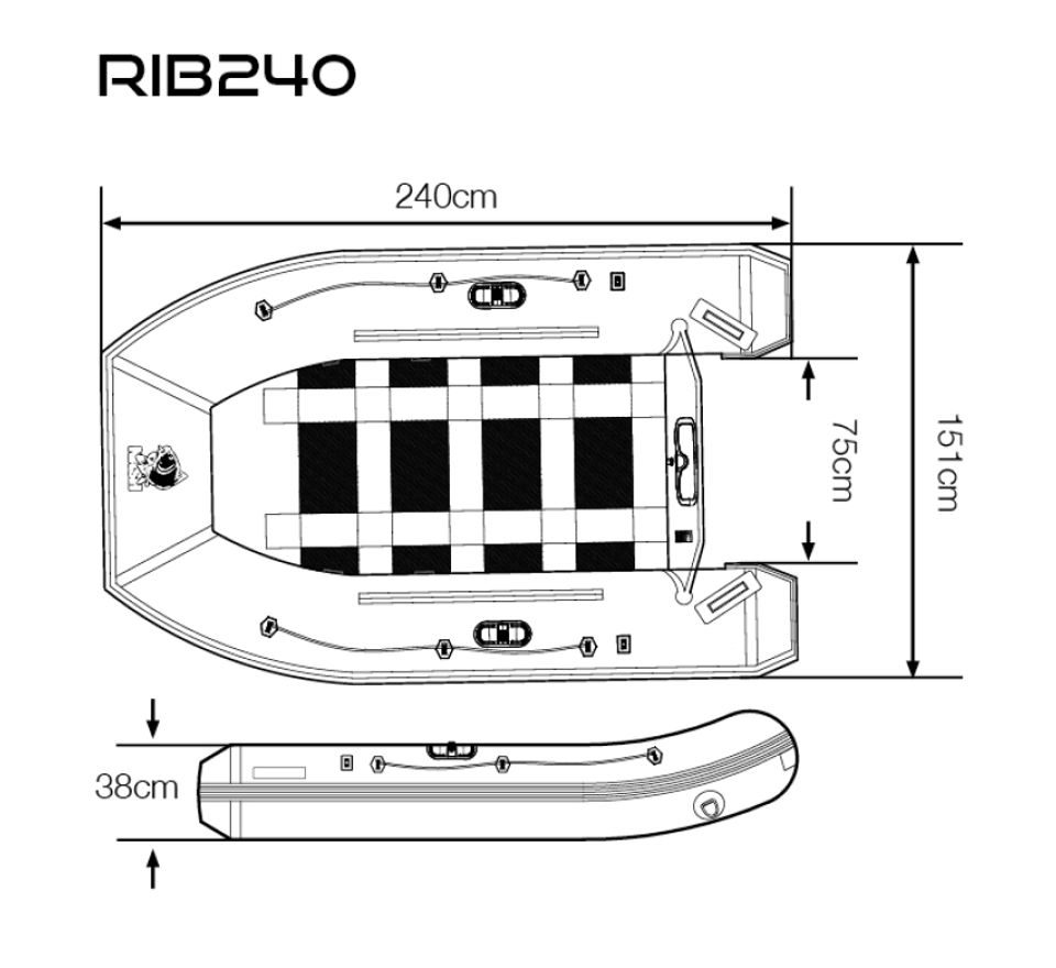 Nash Člun Boat Life Inflatable Rib 240
