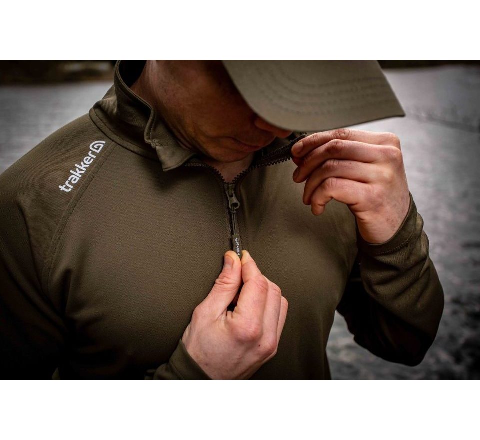 Trakker Tričko s dlhým rukávom Half Zip Top s UV ochranou proti slnku
