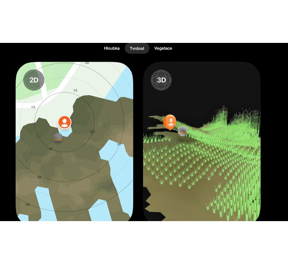 Deeper Nahadzovací sonar Fishfinder CHIRP+ 4