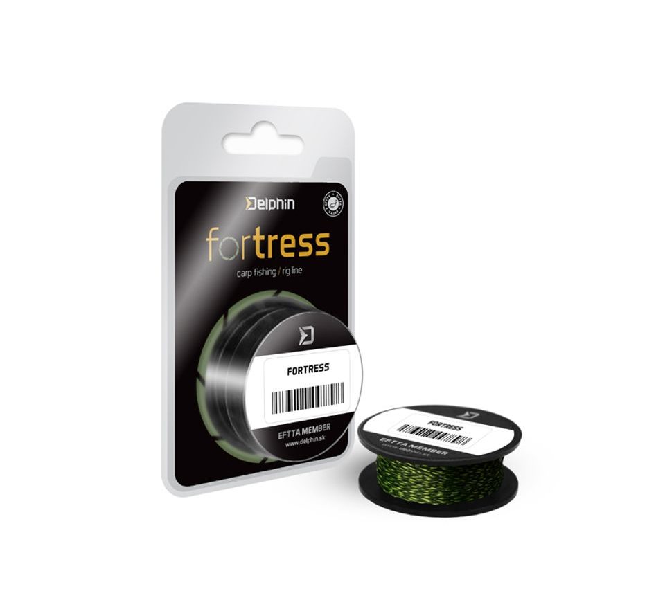 Delphin Šnúra Hookline Fortrees žlto-zelená 20m