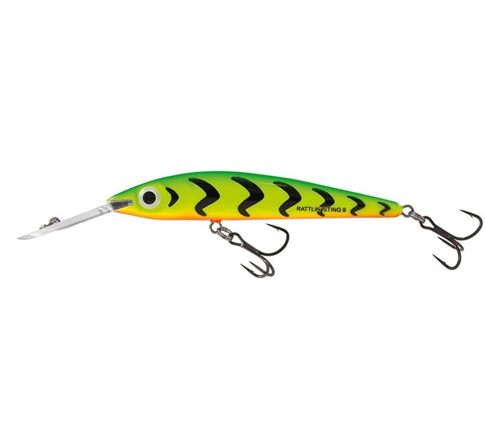 Salmo Wobler Rattlin Sting Deep Runner Green Tiger