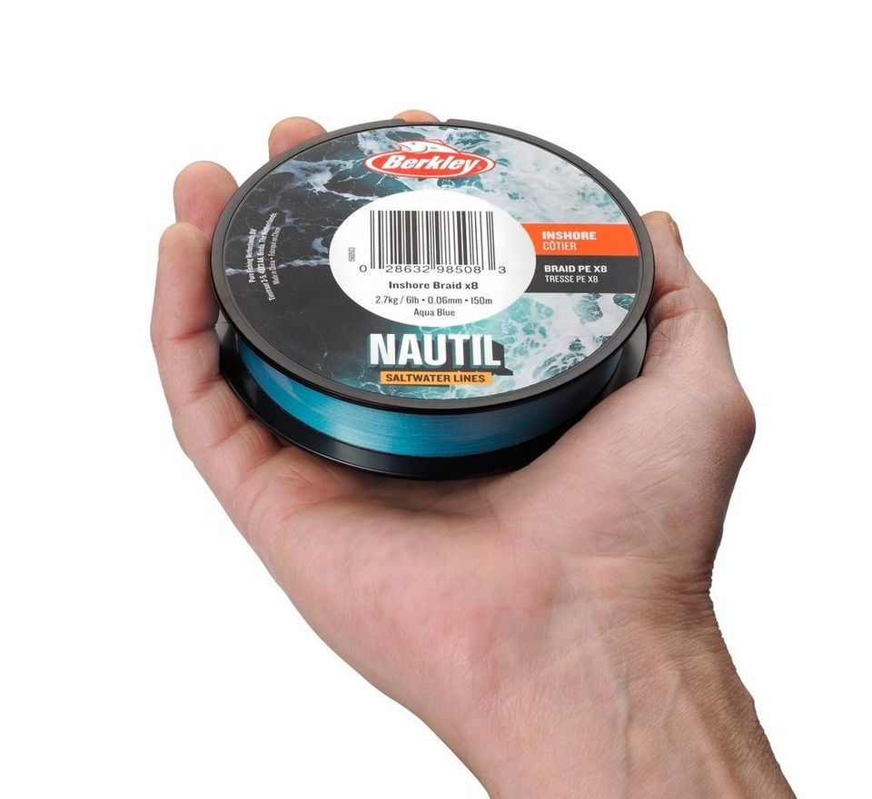 Berkley Šnúra Nautil Inshore Braidx8 Aqua Blue 150m