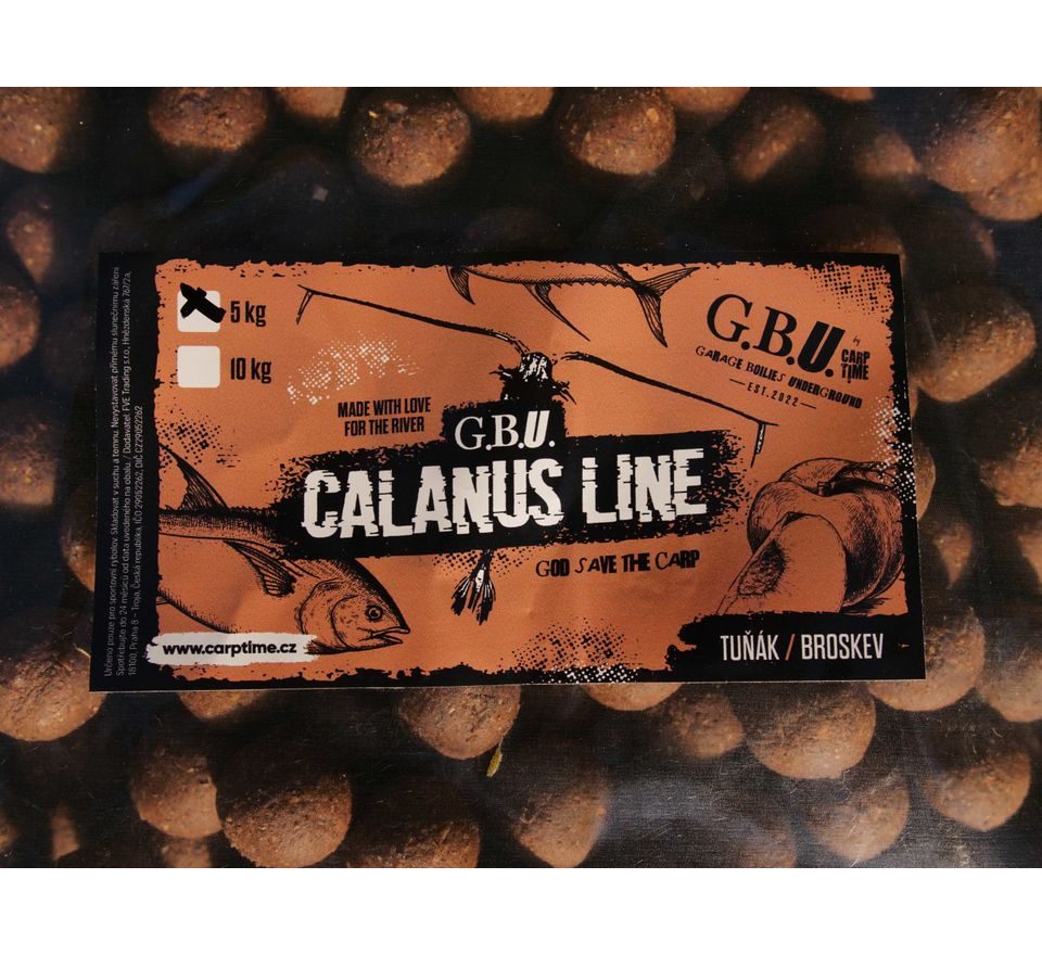 G.B.U. Boilies Calanus Line Tuňák/Broskev