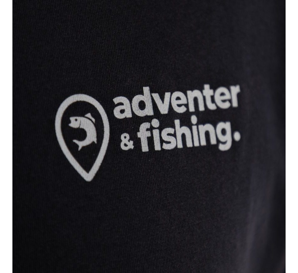 Adventer & fishing Tričko dlhý rukáv Black