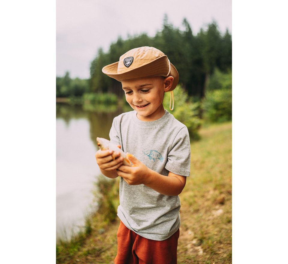 Giants fishing Tričko dětské šedé Kapřík