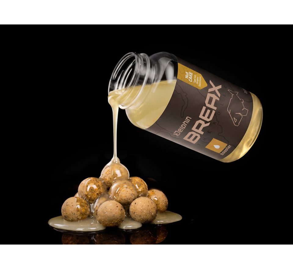 Delphin Booster BreaX/NutCAKE Tigrí orech-Scopex-Kukurica 250ml