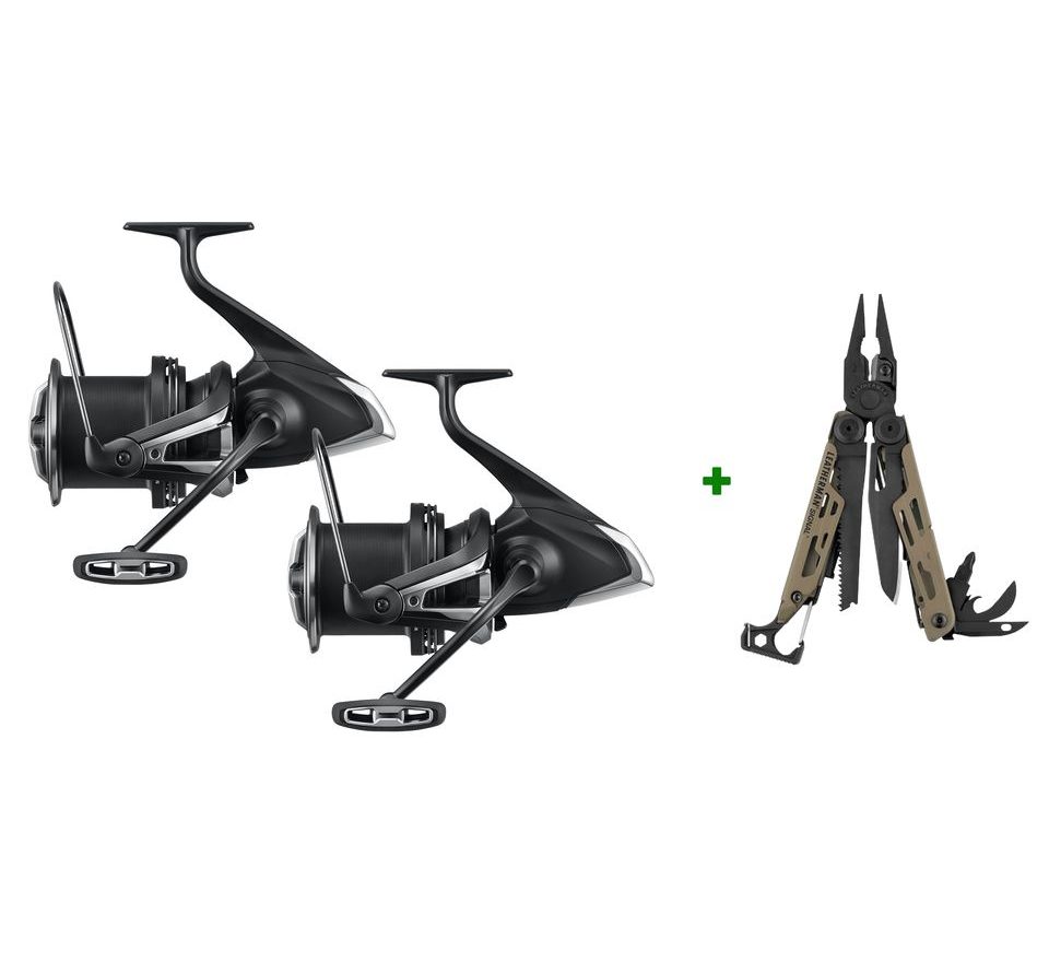 Shimano Naviják Aero Technium Magnesium 14000 XTD 2ks + Leatherman Kleště Signal Zdarma!