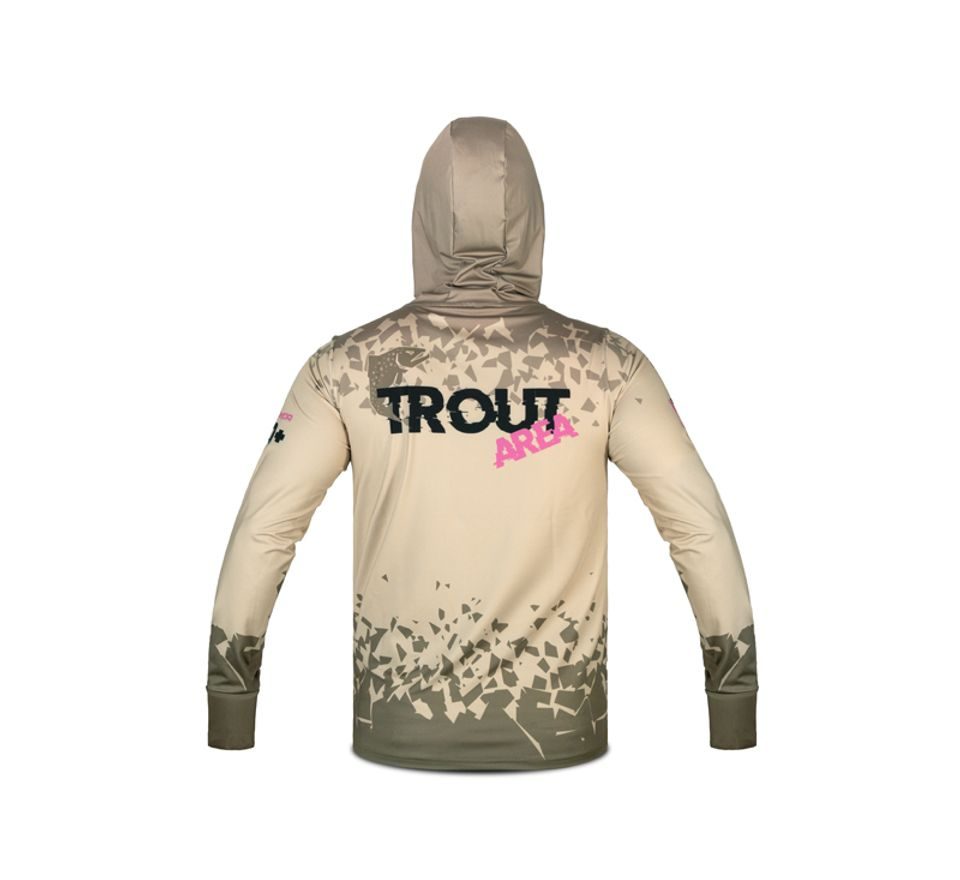 Delphin Tričko s kapucí UV Armor 50+ Trout
