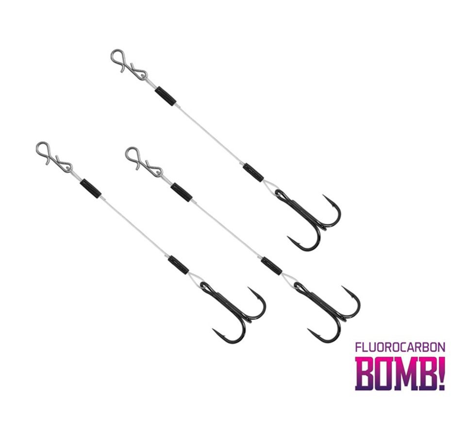 Delphin Přívlačový návazec Bomb! Twisto Rigs Fluorocarbon 3ks