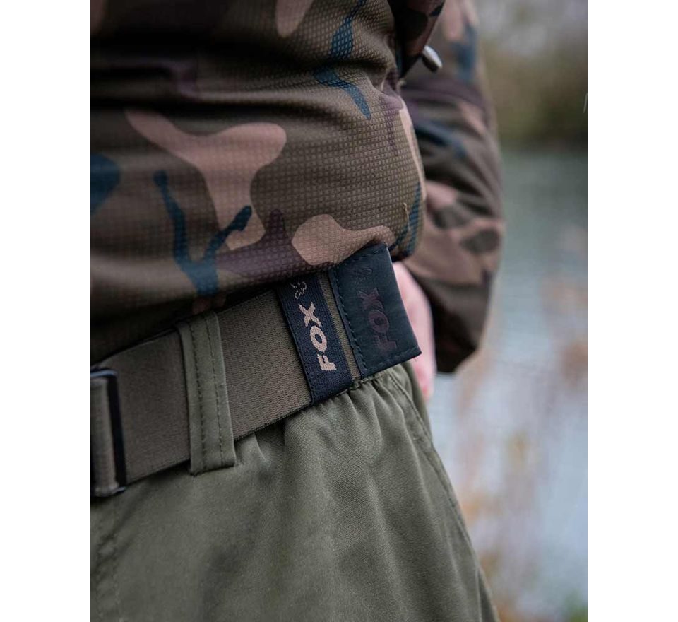 Fox Opasok Elastický Khaki Pásik