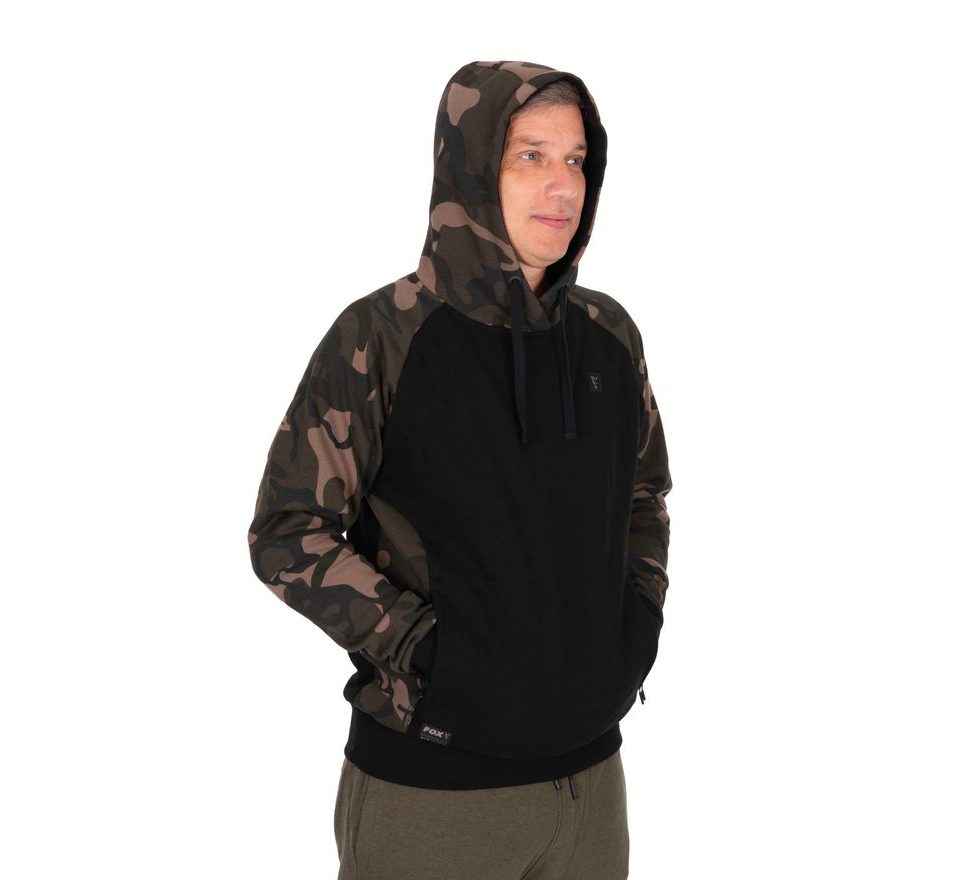 Fox Mikina Black/Camo Pullover Premium 310 Hoodie