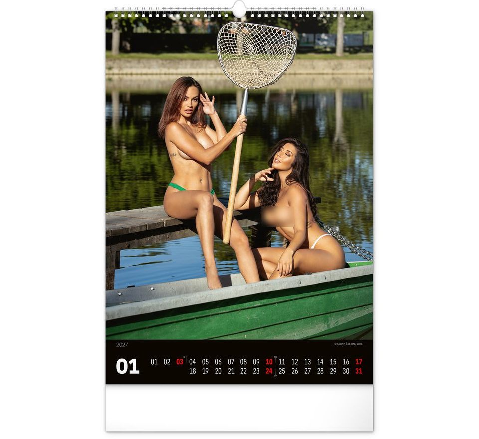 Notique Nástenný kalendár Girls and Carps 2027