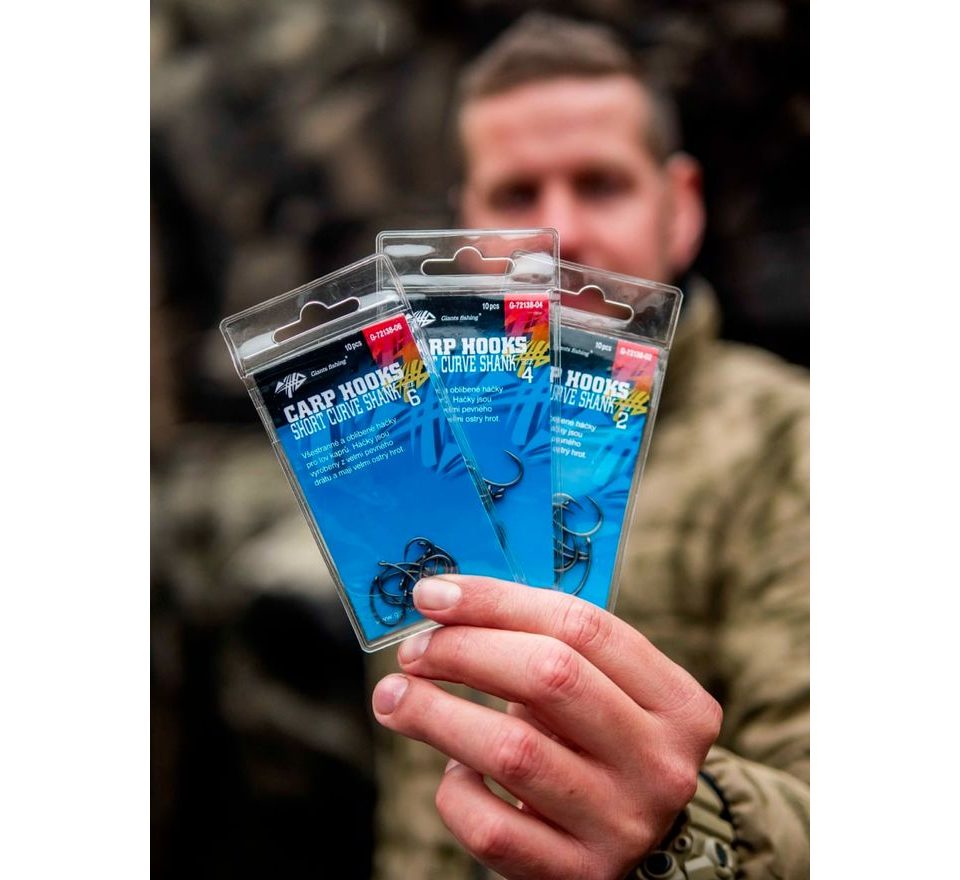 Giants Fishing Háček s očkem Short Curve Shank 10ks