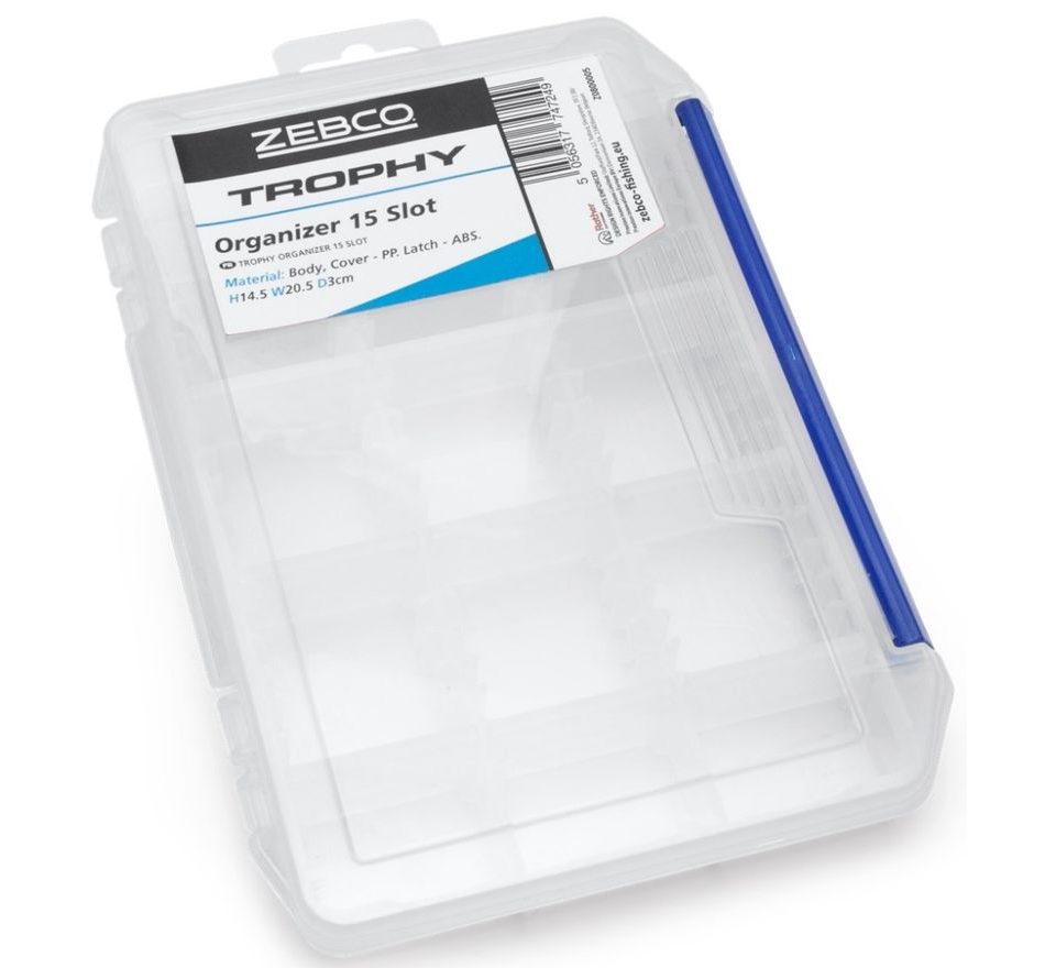 Zebco Krabička Trophy Organizer 15 Slot