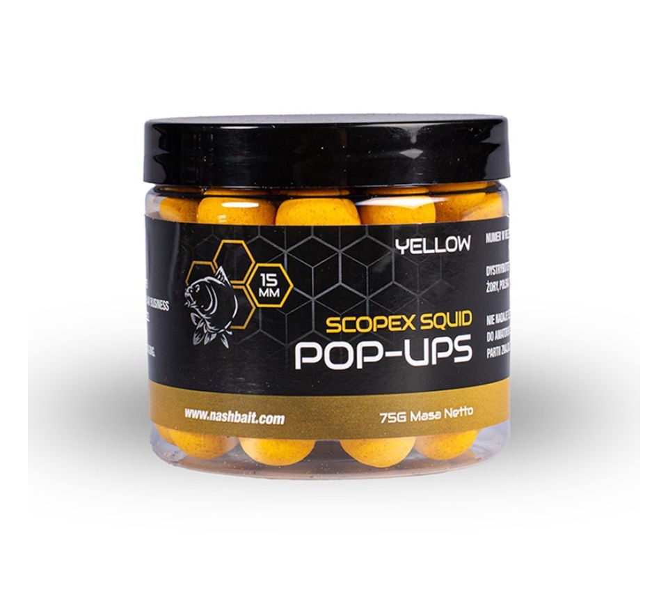 Nash Plovoucí Boilie Scopex Squid Pop Ups 75g