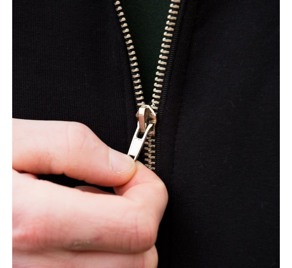 Mikbaits Mikina Fans Team čierna s kapucňou