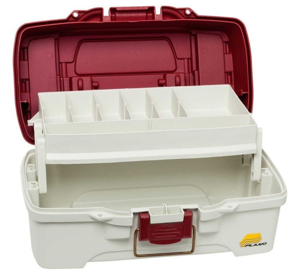Plano Kufr Tray Tackle Box Red Metallic