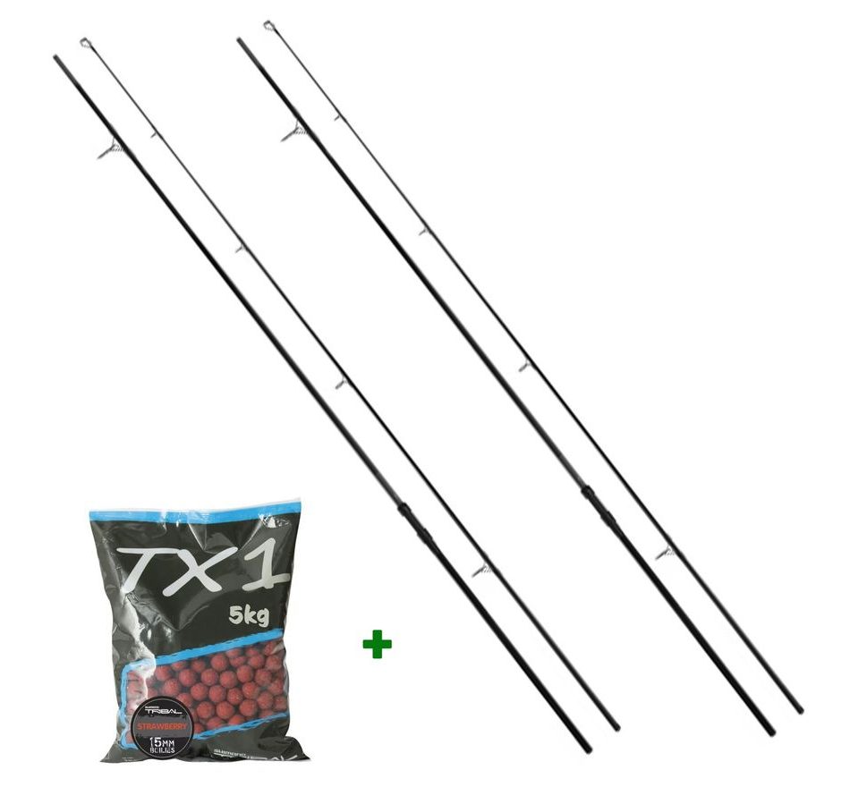 Shimano Prut TX-2A Carp 3,66m 12'0" 3.00lb 2ks + Shimano Boilies TX1 20mm 5kg Zdarma!
