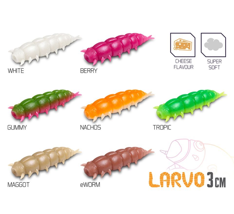 Delphin Umělá nástraha Larvo Cheese 15ks