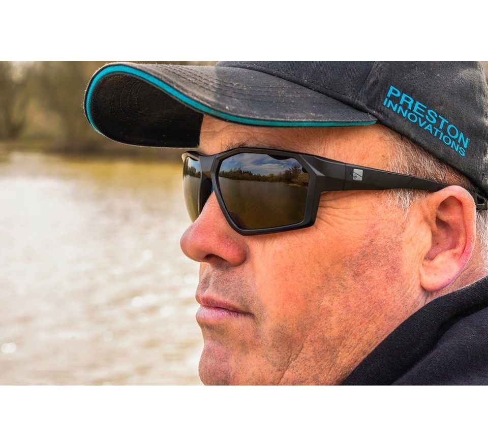 Preston Polarizační Brýle Absolute Wrap Sunglasses Amber Brown