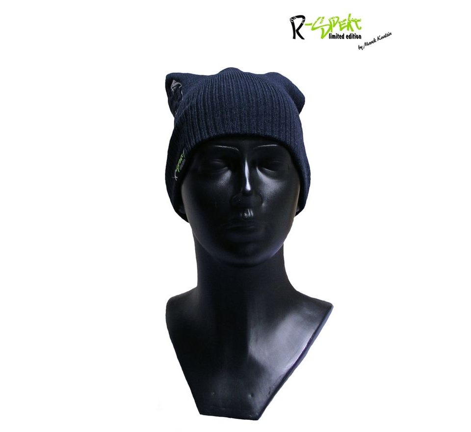 R-Spekt Dětský kulich PomPom Duo beanie limited edition tm.modrý