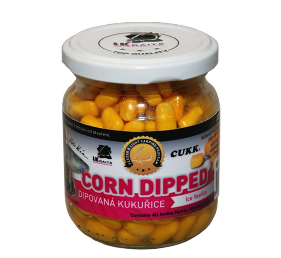 LK Baits Dipovaná kukuřice 220ml