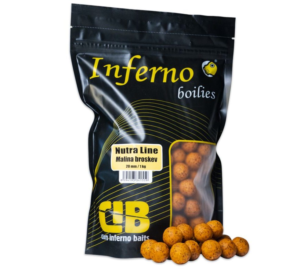 Carp Inferno Boilies Nutra line Malina/Broskev