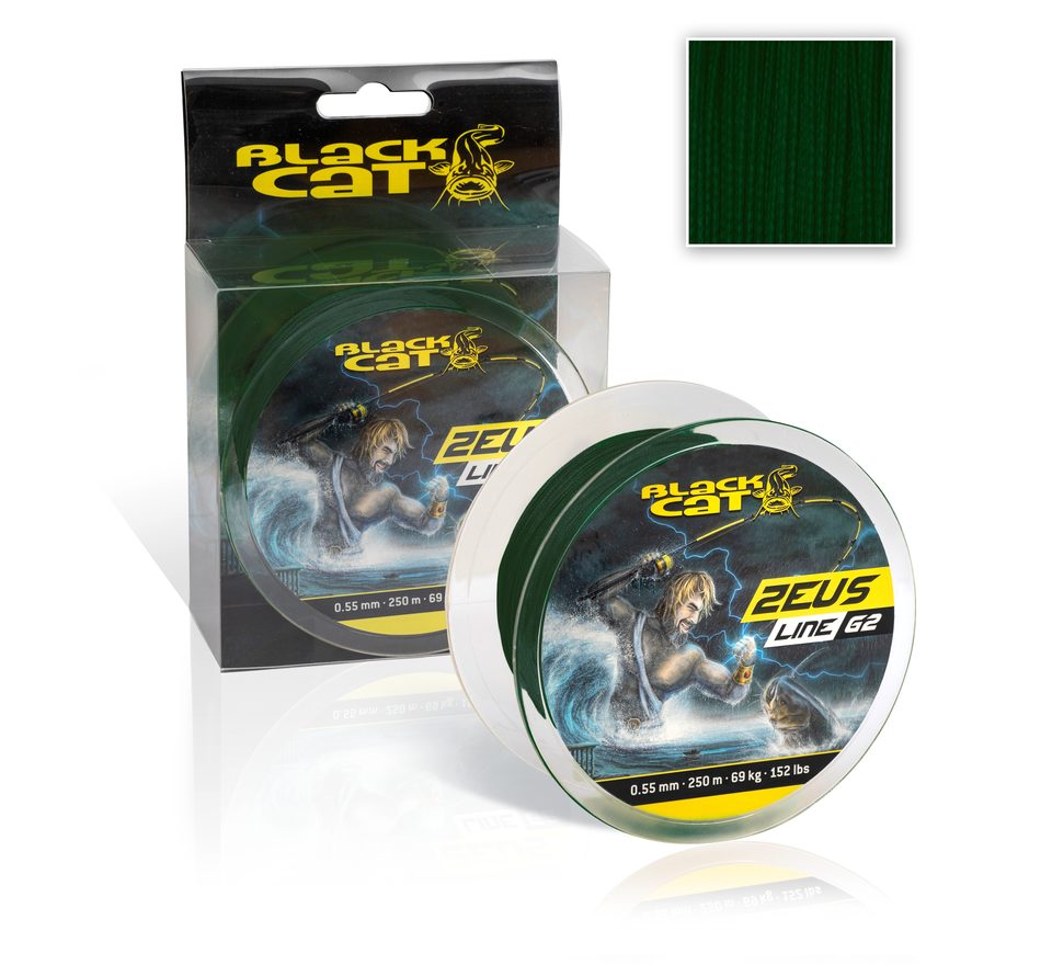 Black Cat Šňůra Zeus Line G2 zelená 250m