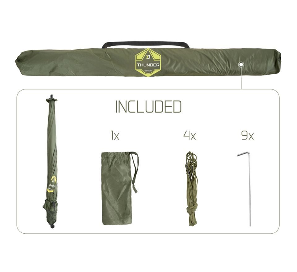 Delphin Dáždnik s bočnicou Thunder FullWall