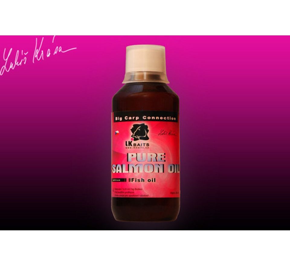 LK Baits Salmon oil pure (čistý lososový olej) 250 ml