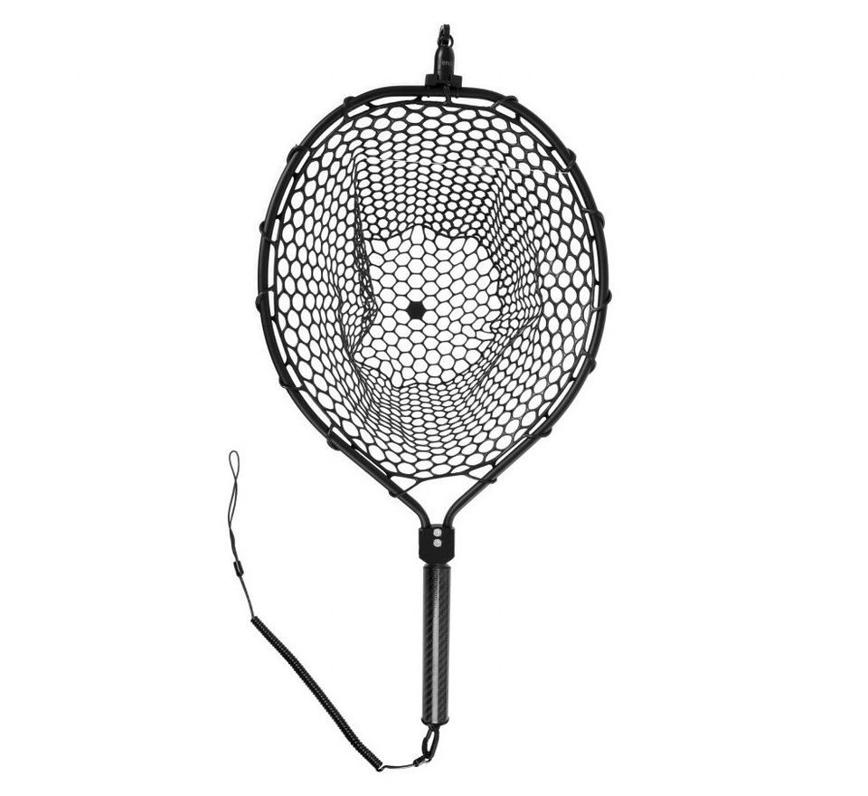 Fencl Muškařský podběrák King L Carbon se silikonovou sítí a magnetem