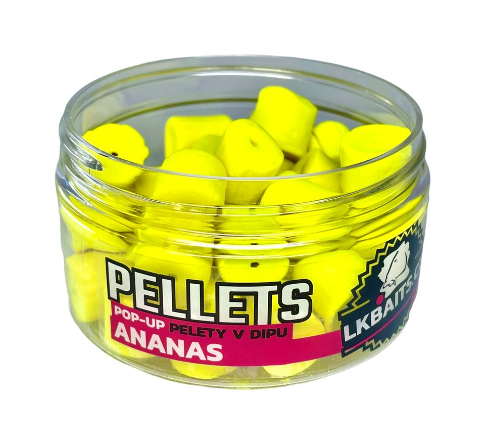 LK Baits Pop-up Pelety v dipu Ananas 40g